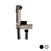 SET CON IDROSCOPINO + FLESSIBILE + SUPPORTO QUADRO OTTONE- Nichel spazzolato- Remer- pezzi 1