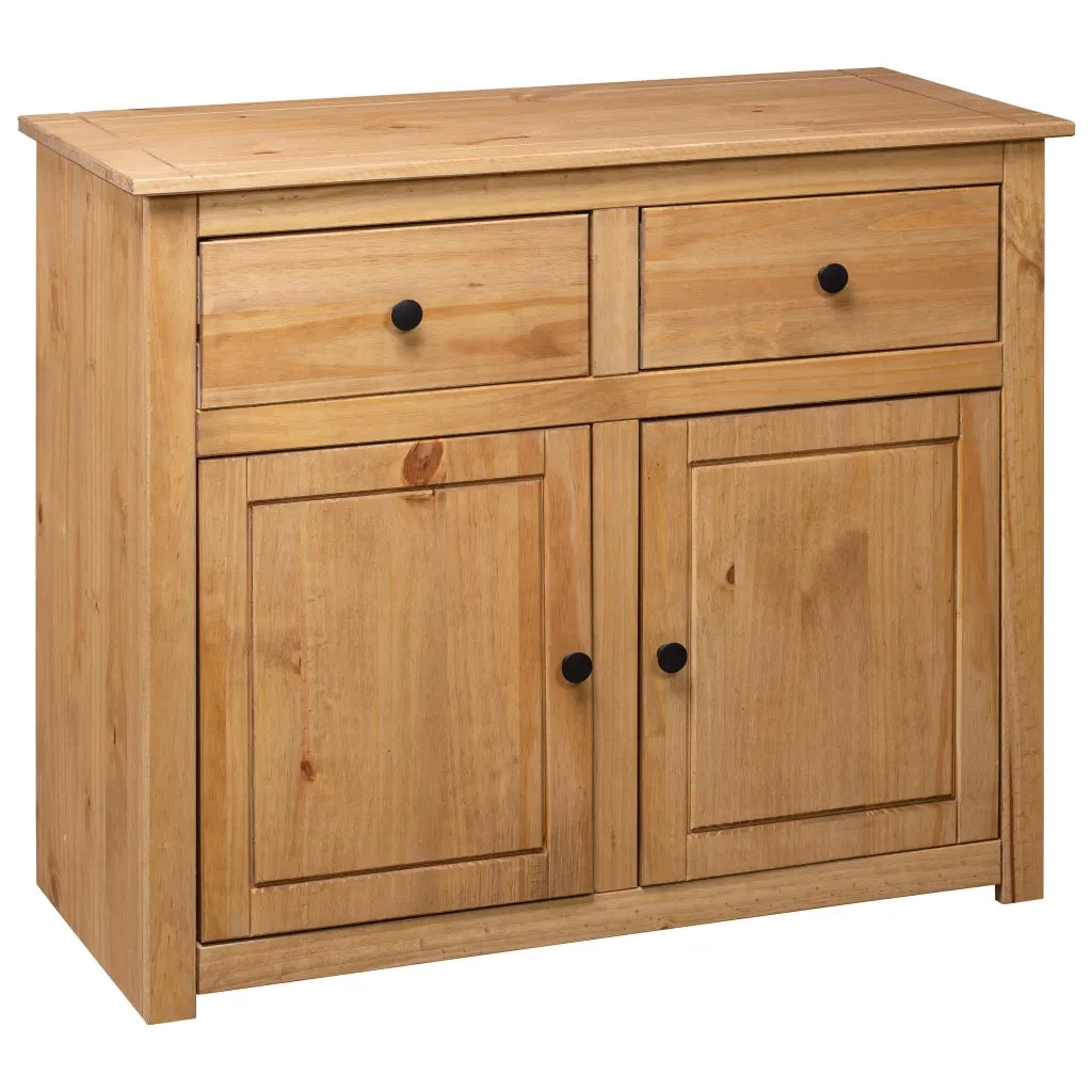 Credenza 93x40x80 cm in Legno Massello di Pino Panama Range 282697