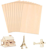 Bastoncini di Balsa 10 pezzi - Legno di Balsa 300 x 200 x 1,5 mm - Multiplex non lavorato - Modellismo - Arte e Artigianato - Leggero e Duraturo