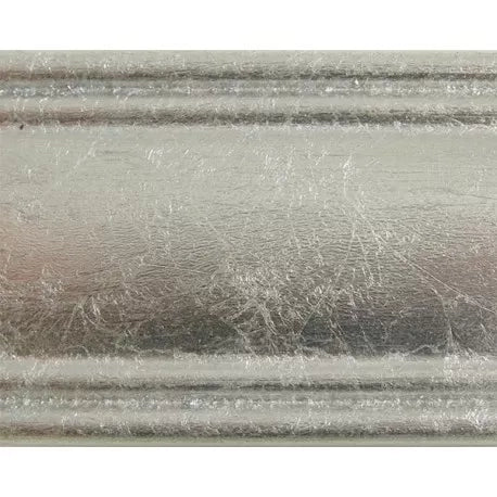 Specchiera in foglia argento rettangolare- misure:72 x 92 x 3
