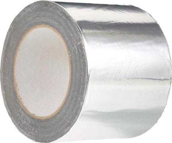 Banda di butileo in alluminio - larghezza 100 mm - lunghezza 10 m - spessore 0,7 mm - grigio
