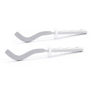 2 PZ MENSOLE FILETTATE PIATTE SCHIACCIATE PER RADIATORI IN ALLUMINIO- 7 x 190 mm- DH- pezzi 1