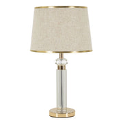 Lampada da Tavolo VKH154, Oro, Metallo, 30x30x52,5 cm