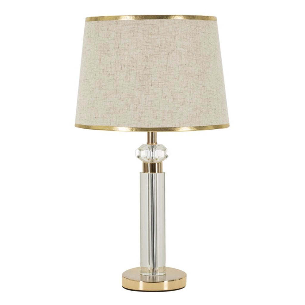Lampada da Tavolo VKH154, Oro, Metallo, 30x30x52,5 cm