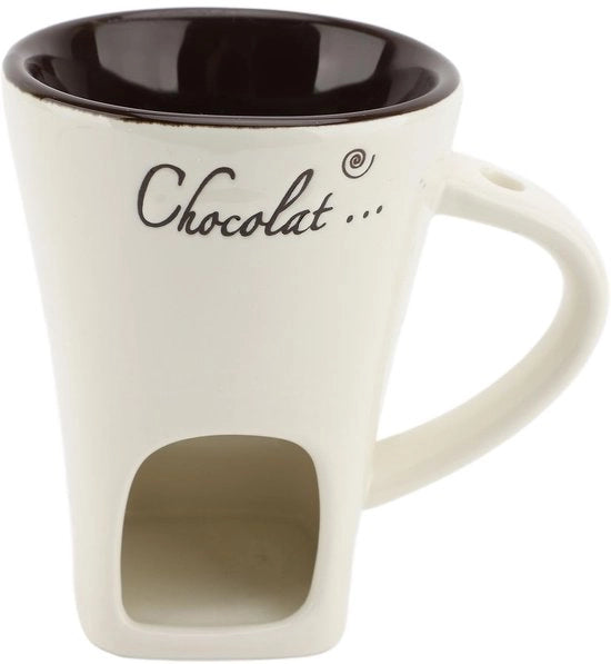 Fonduta elettrica per dessert - contenitore in ceramica - sospensione per lampada da tavolo - ideale per fonduta - bollitore - dessert - sicuro per alimenti - fonduta elettrica