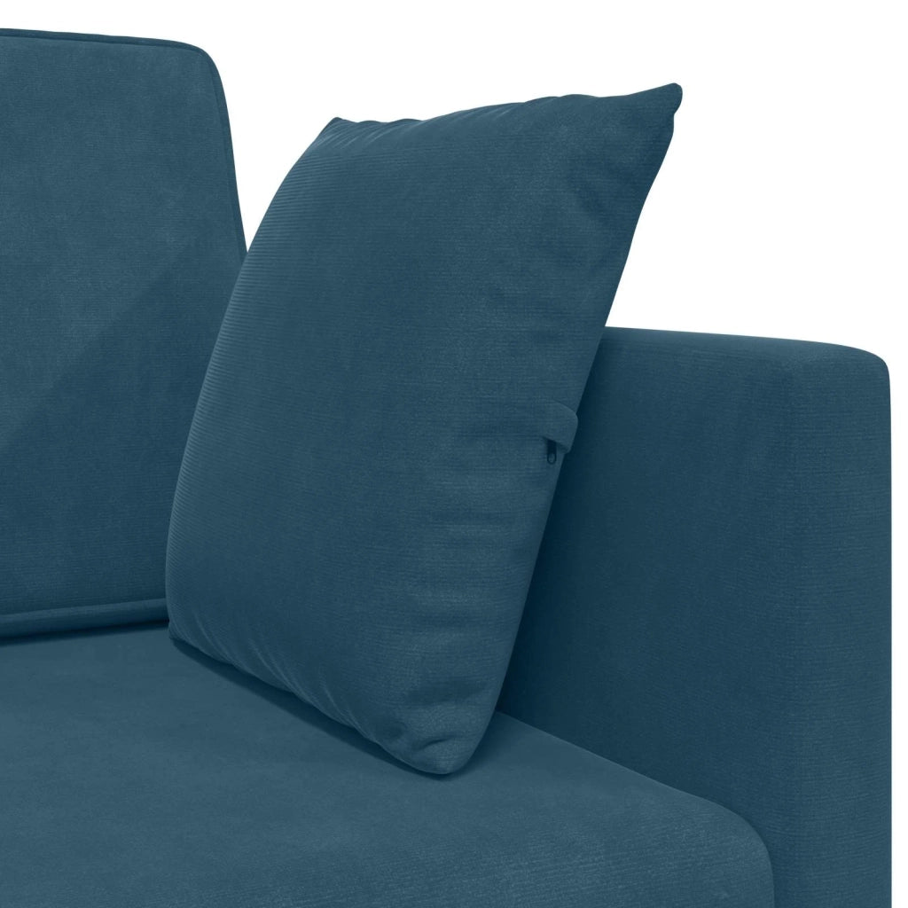 Divano-letto da pavimento Blu 213 x 70 x 77 cm Velluto 4106725