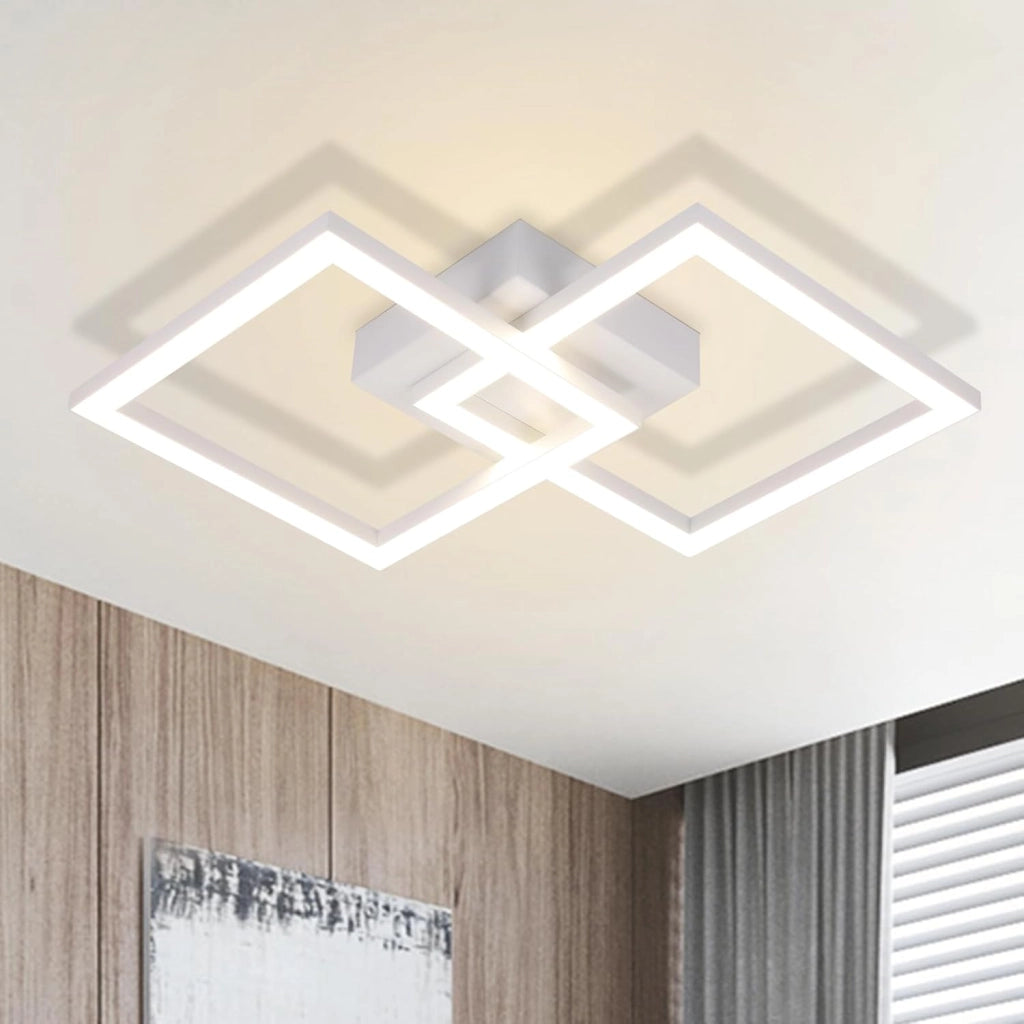 ZMH Lampada da soffitto plafoniera LED moderna bianca 24W per camera letto corridoio
