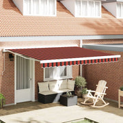 Tenda Retrattile arancione e marrone 350 x 250 cm 3330229