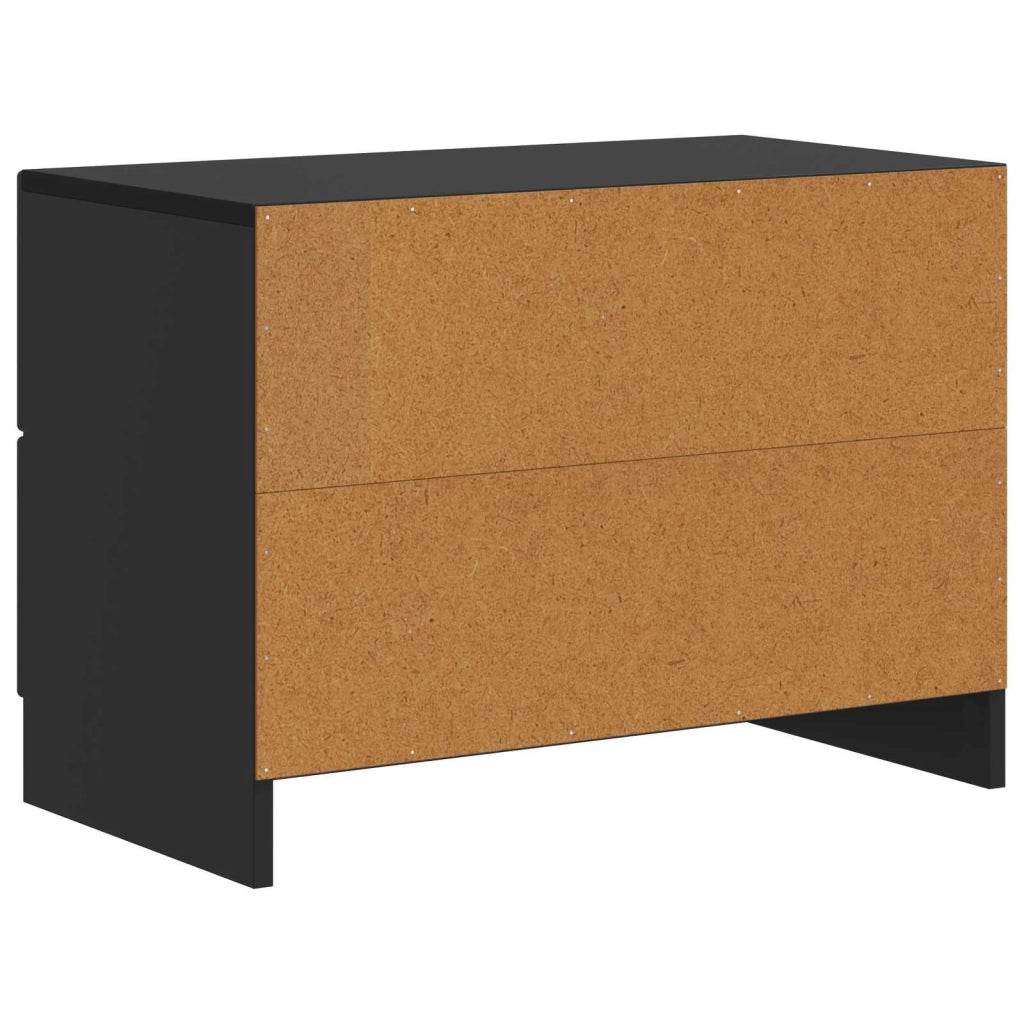 Armadio da Notte Nero 62 x 34,5 x 44,5 cm Legno ingegnerizzato 895696