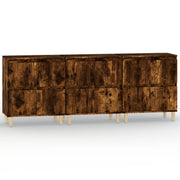 Buffet credenza cassettiera armadio mobile contenitore organizer per cucina soggiorno salotti 3 pezzi 60 x 35 x 70 cm legno ingegnerizzato marrone 02_0037049