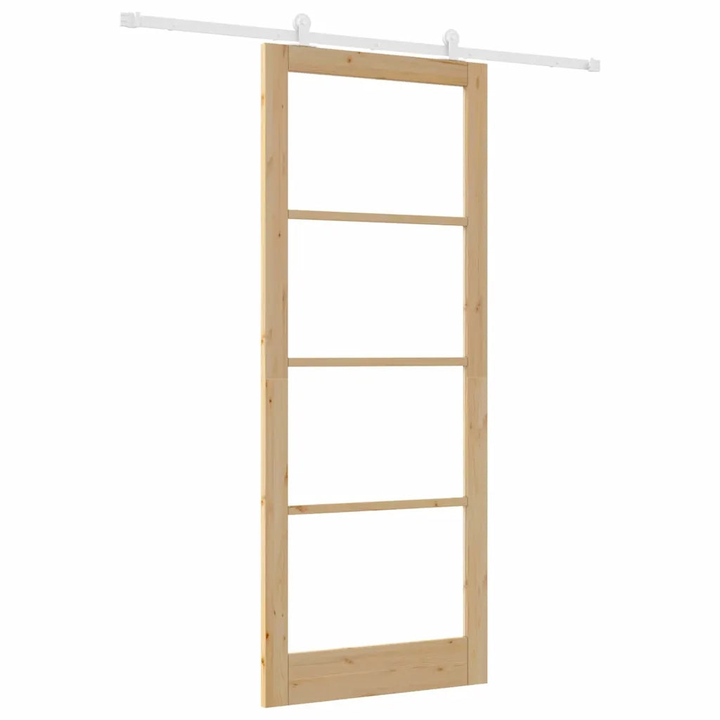 Porta Scorrevole ORKDAL Marrone 93 x 232 cm Legno e metallo 3332095