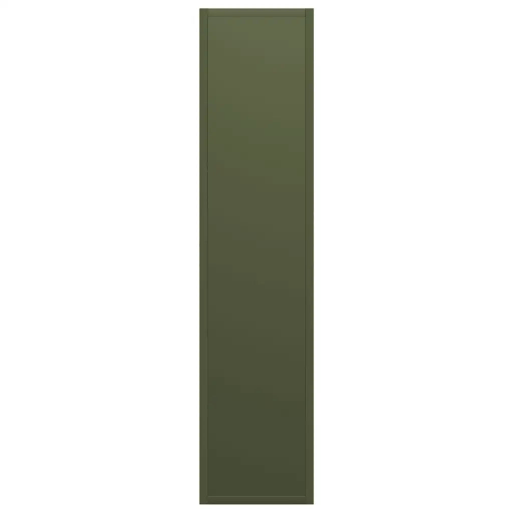 Rastrelliera per Legna da Ardere Verde Oliva 50x23x100 cm