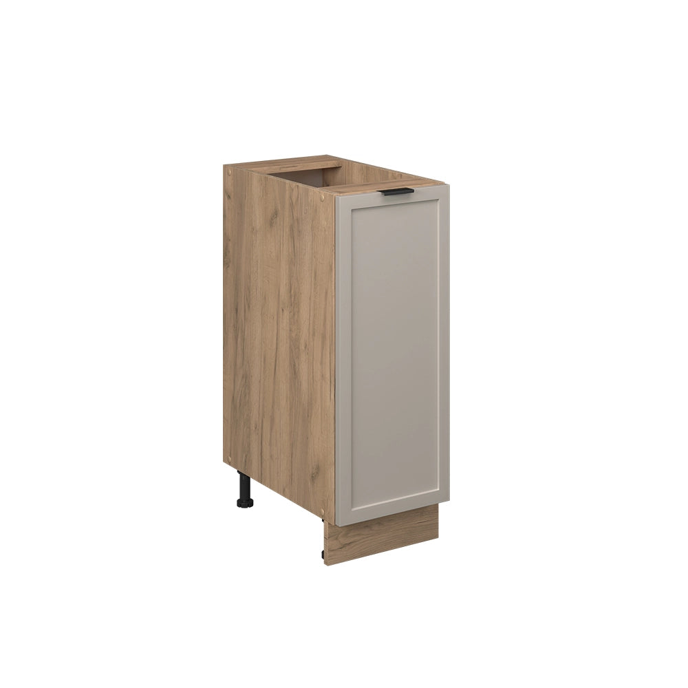 Armadio cucina dispensa alto Fame-Line GrigioBeige/Rovere dorato 30 cm senza piano di lavoro Vicco