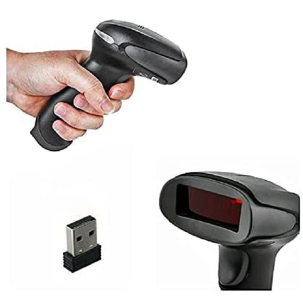 Trade Shop - Lettore Codici A Barre Barcode 1d Wireless Bluetooth Pistola Senza Fili Usb -