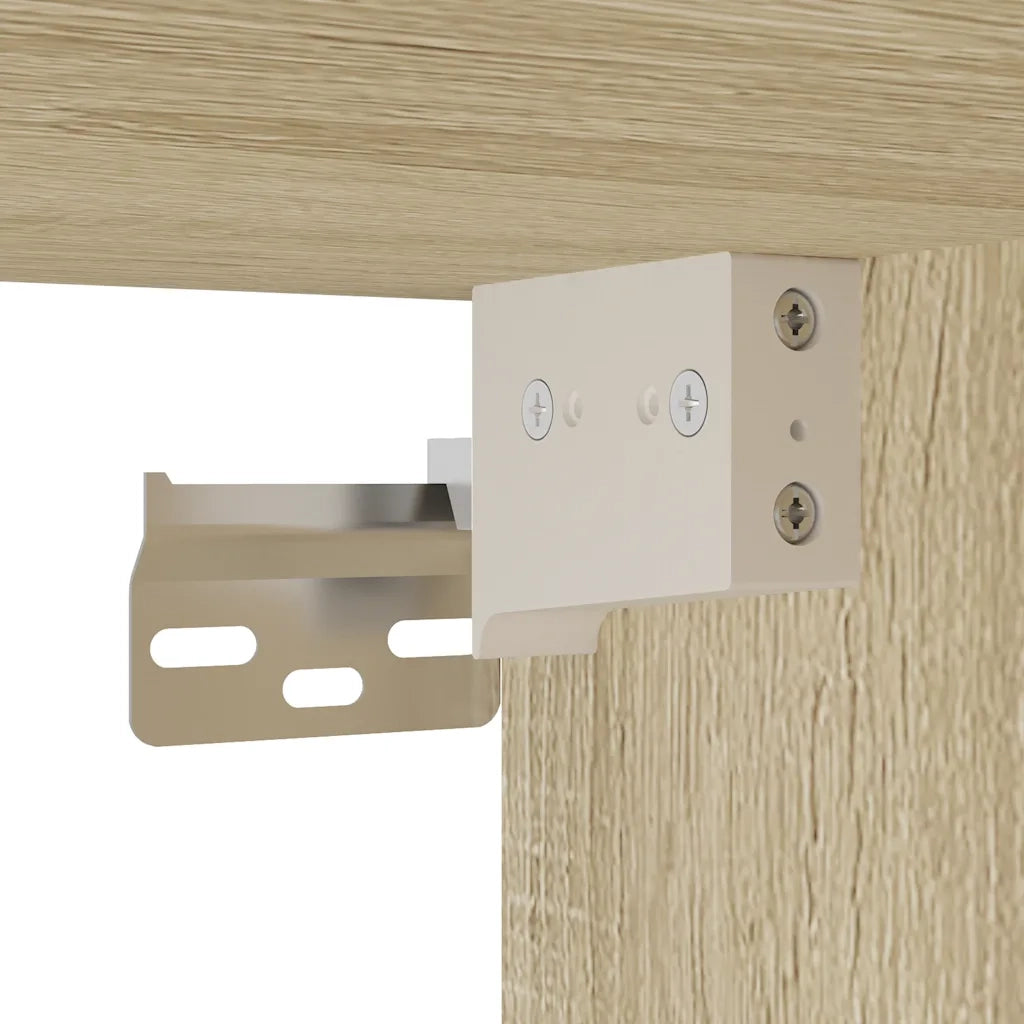 Set Mobili da Bagno 4 pz Rovere Sonoma in Legno Multistrato 3301241