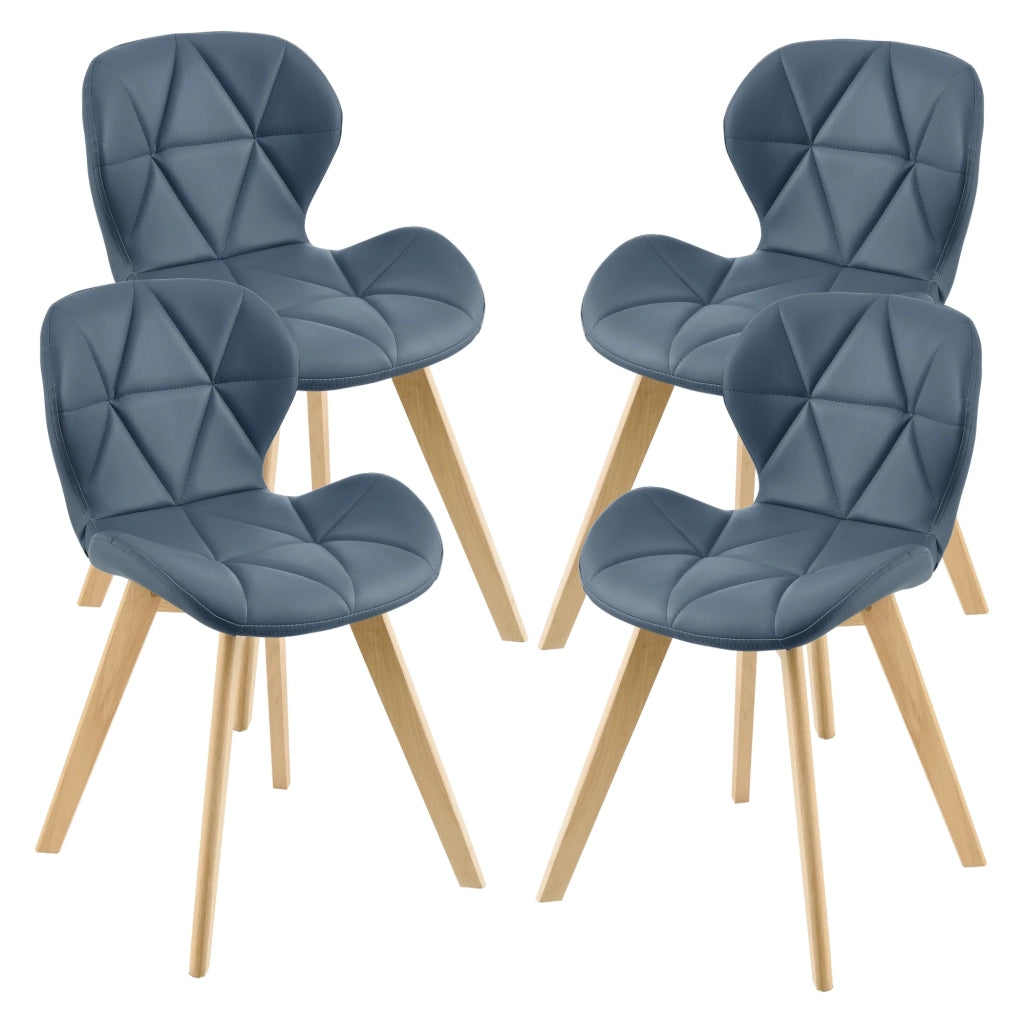 Set 4 sedie in ecopelle 81 x 57 x 49 cm blu 03_0006774