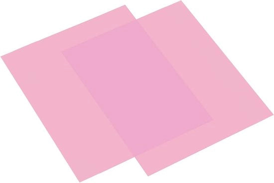 Correttore di Immagine Plus - Filtrante Transparente Rosa per Fotografia, Video e Film da 40x50 cm 2-Pack