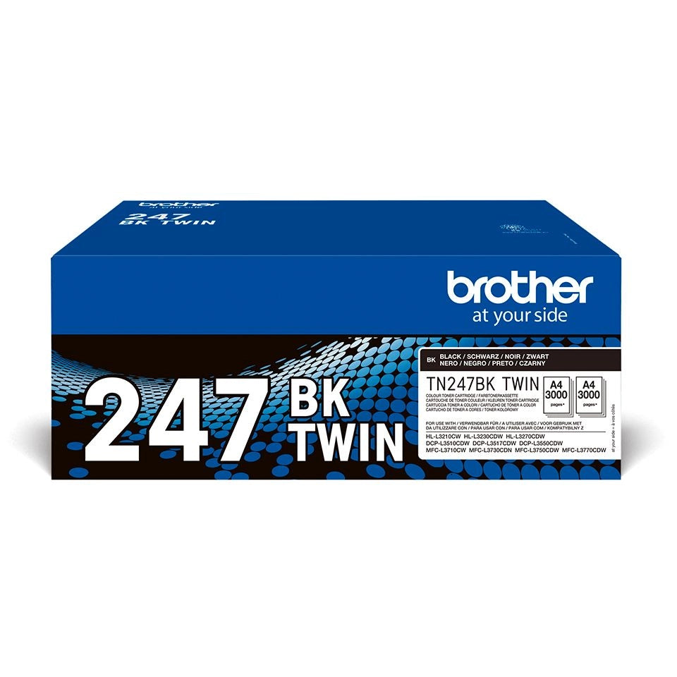 Brother tn-247bktwin cartuccia toner 2 pz originale nero - TN247BKTWIN