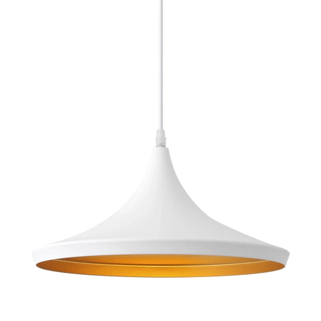 LÚZETE - LAMPADA A SOSPENSIONE ACCIAIO BIANCA Ø 36 CM ODELL