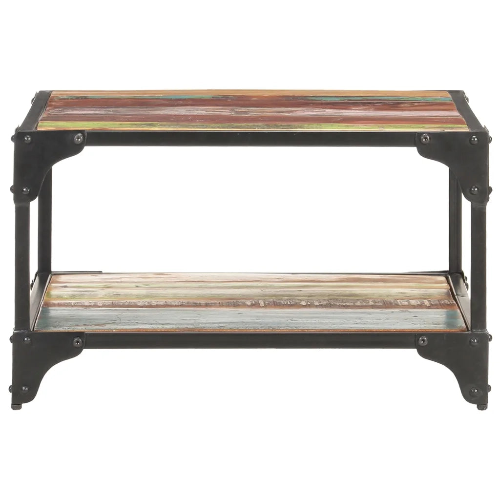 Tavolino da Salotto 60x60x35 cm in Legno Massello di Recupero 321795