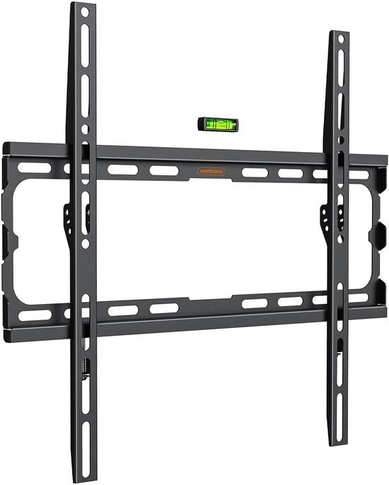 Supporto per schermo per parete per TV da 32 a 70 pollici, supporto per schermo ultradisegno con livella, supporto per schermo per parete piano, capacità di carico 45 kg, massimo VESA: 400 x 400 mm