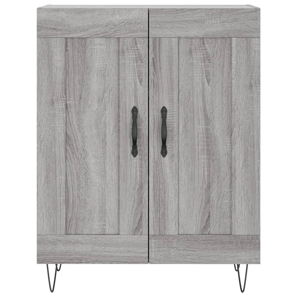 Credenza Grigio Sonoma 69,5x34x180 cm in Legno Multistrato 3199719