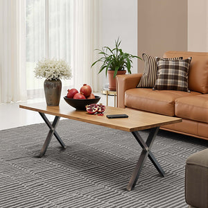 Base per tavolo 72x60 cm con gambe tavolo a forma di X acciaio verniciato