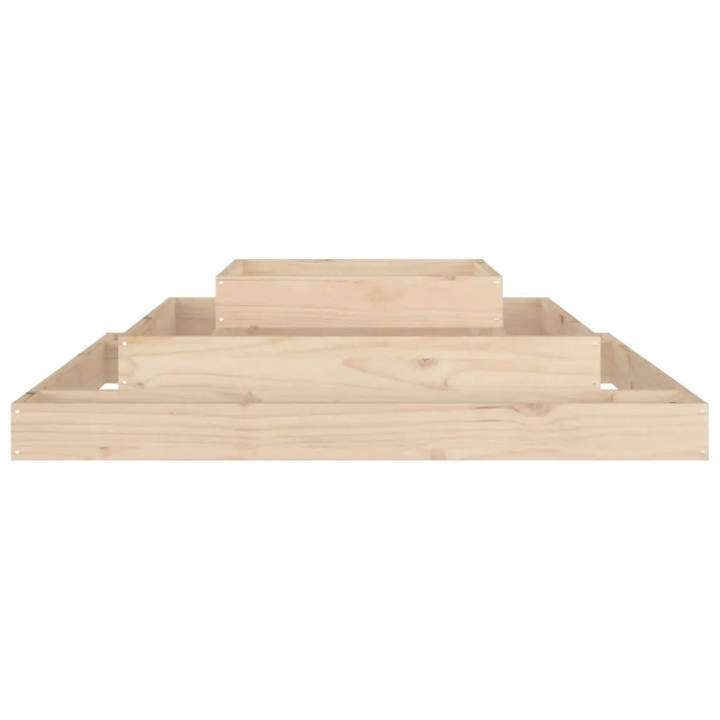 Fioriera | Cassetta per fiori | Vaso 110x110x27 cm in Legno Massello di Pino