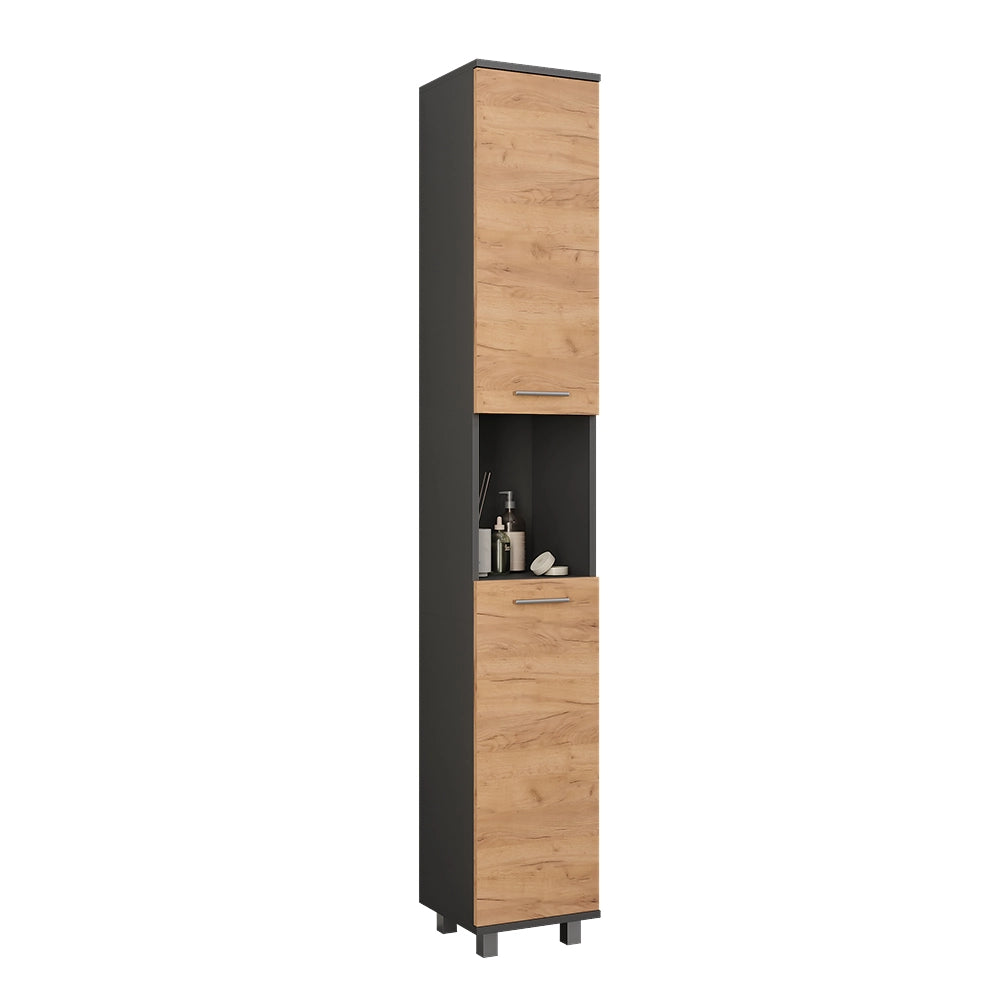 Vicco Mobile alto Antracite/quercia dorata 30.2 x 190 cm con 2 porte