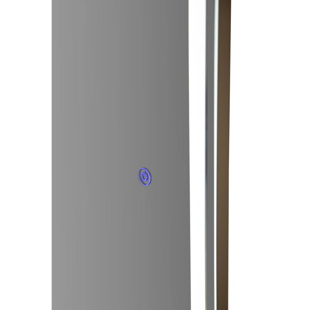 Specchio da parete ovale con illuminazione LED integrata 50x160 cm