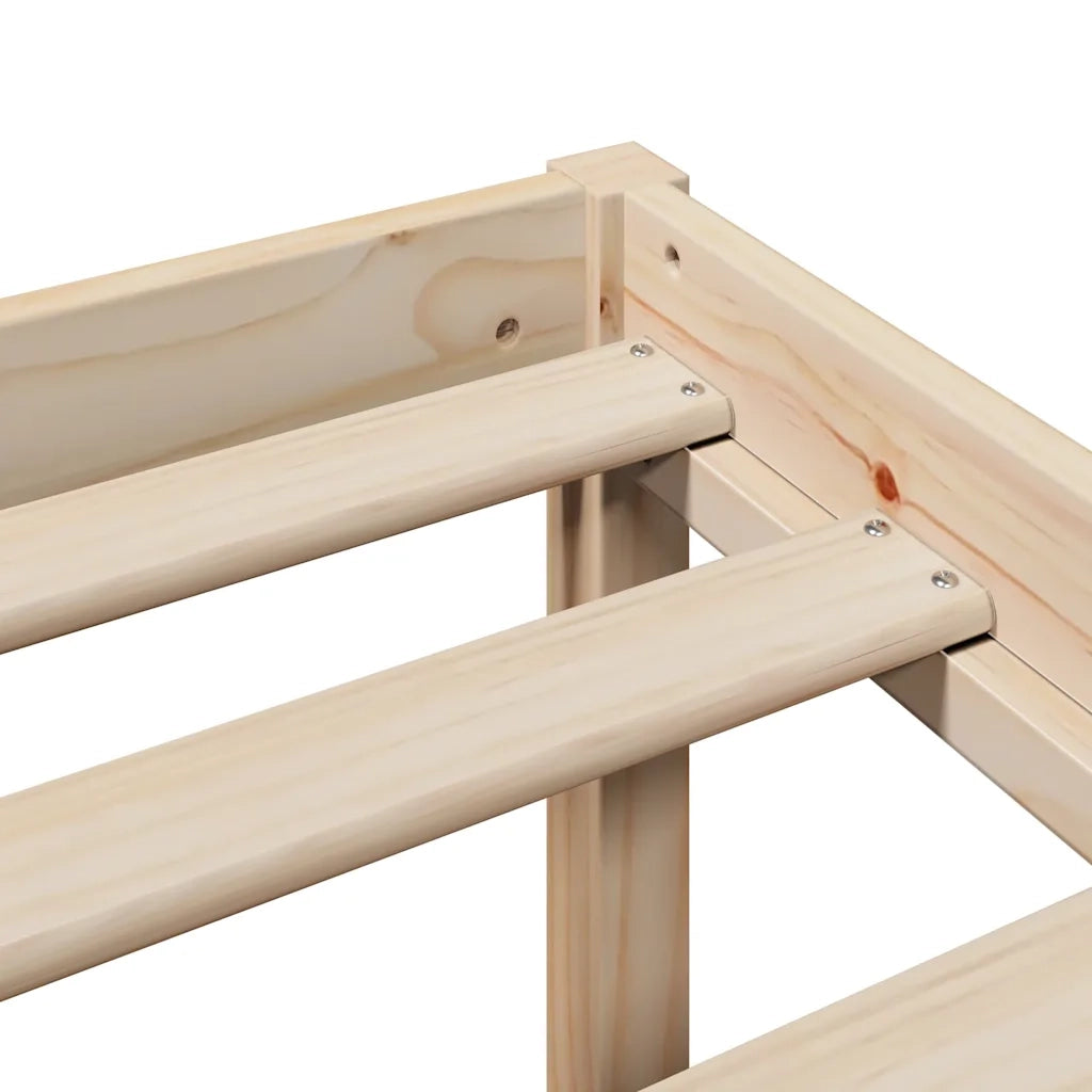 Letto per Anziani con Testiera 90x200 cm Legno Massello Pino 3305859