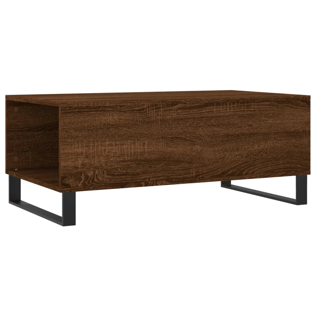 Tavolino da salotto | Tavolino da caff¨¨ | Tavolino da Soggiorno Rovere Marrone 90x50x36,5 cm in Multistrato