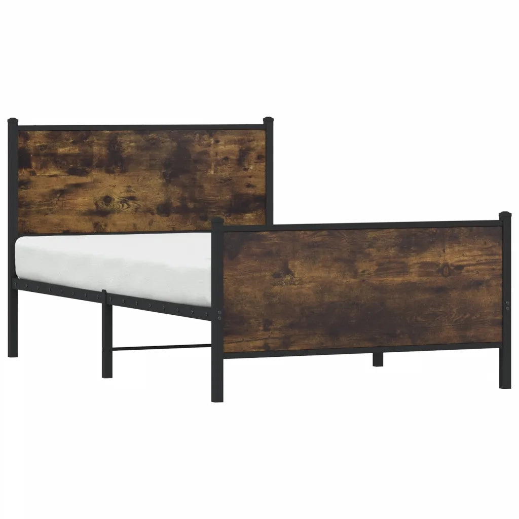 Giroletto senza Materaso in Metallo Rovere Fumo 100x200 cm 4007680