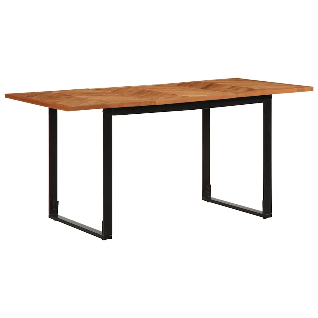 vidaXL Tavolo da Pranzo 160x80x75 cm in Legno Massello di Acacia