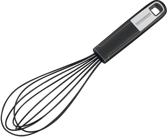 Guardia 26 cm per utensili in acciaio inossidabile, con maniglia antiscivolo in touch soft (colore: argento/nero), quantità: 1 pezzo