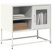 Mobile TV-Credenza TV-Console TV Bianco 68x39x60,5 cm in Acciaio 561997