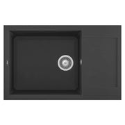 Lavello Elleci Incasso 1 vasca 78x50 Easy 310 Granitek Nero LGY31040