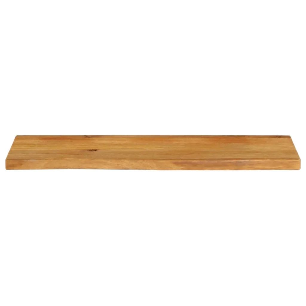 Piano Tavolo | Superficie Tavolo | Piano Scrivania Bordi Vivi 110x20x2,5cm in Legno Massello di Mango