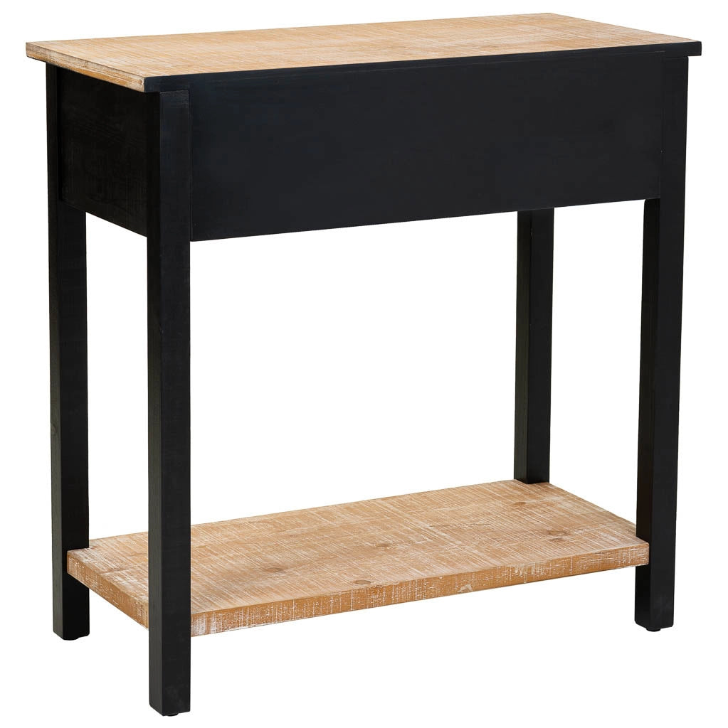 Mobile da ingresso in legno con 1 cassetto e 1 ripiano 80x38x82