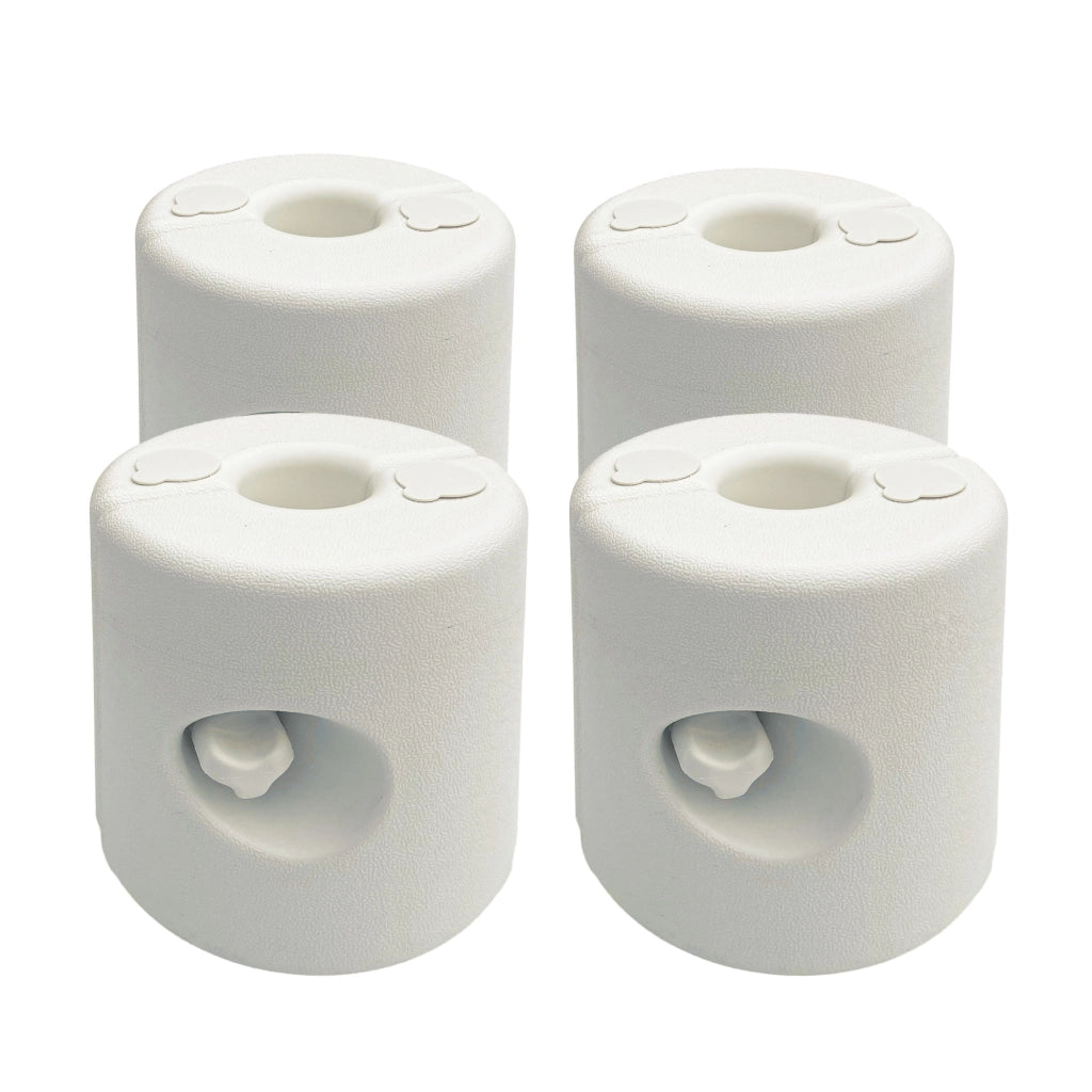 Set di 4 Pesi per Tende Pieghevoli ¨C Zephmum ¨C Bianco ?21,5/24x25,5 cm