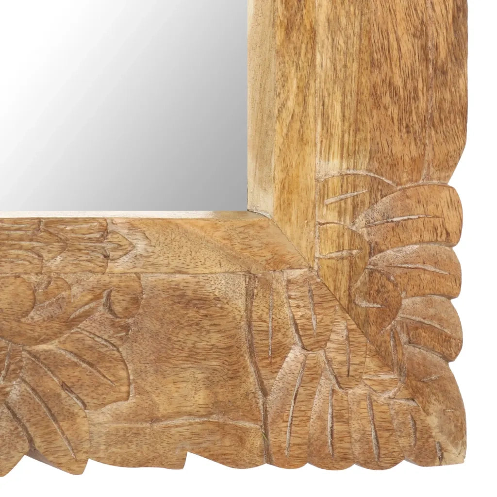 Specchio 80x50 cm in Legno Massello di Mango 321636