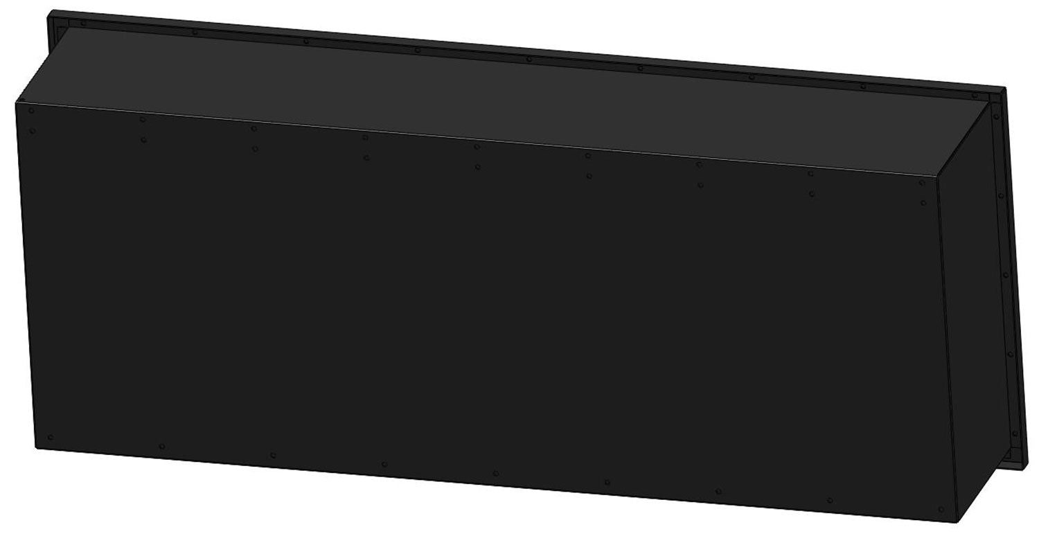 Camino a Bioetanolo da Incasso 120x50 cm Inside 1200 Nero con Vetro