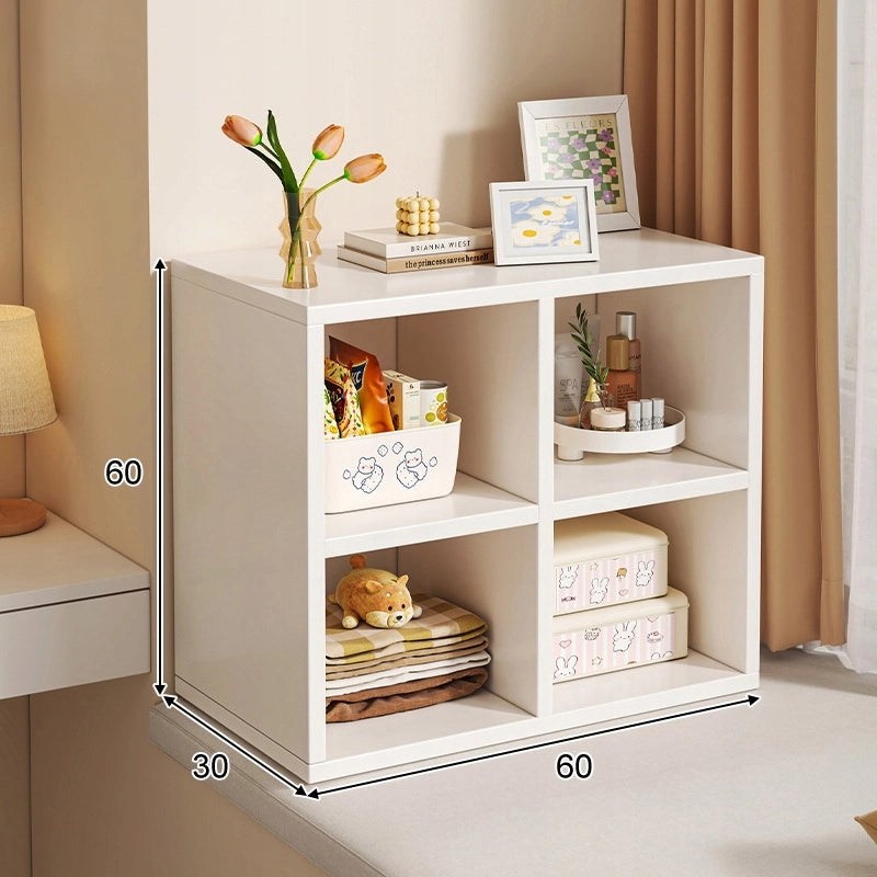 Scaffale aperto modulare bianco mensola armadio cassettiera loft scandinavo