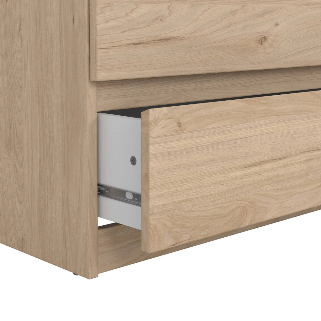 Credenza Joyce, Buffet da soggiorno, Madia da salotto, Dispensa da cucina, 154x50 h68 cm, Rovere