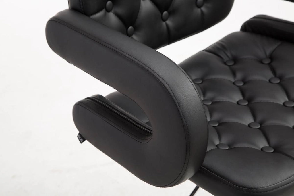 Set 2 Sgabelli Design Dublin In Similpelle nero