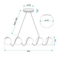 Lampada Gold APP1780-5CP