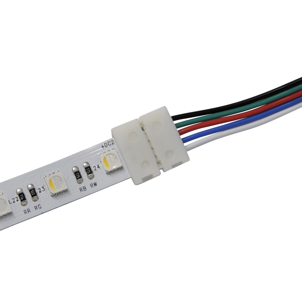Connettore alimentazione RGBW 12mm 5pin 12-24V Polux