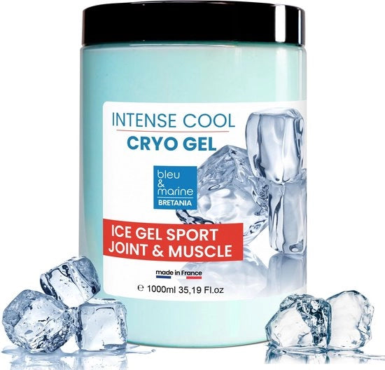 Gel di CrioTerapia Intenso Effetto Rinfrescante - 1000 ml - Composizione Naturale - Gel Rinfrescante