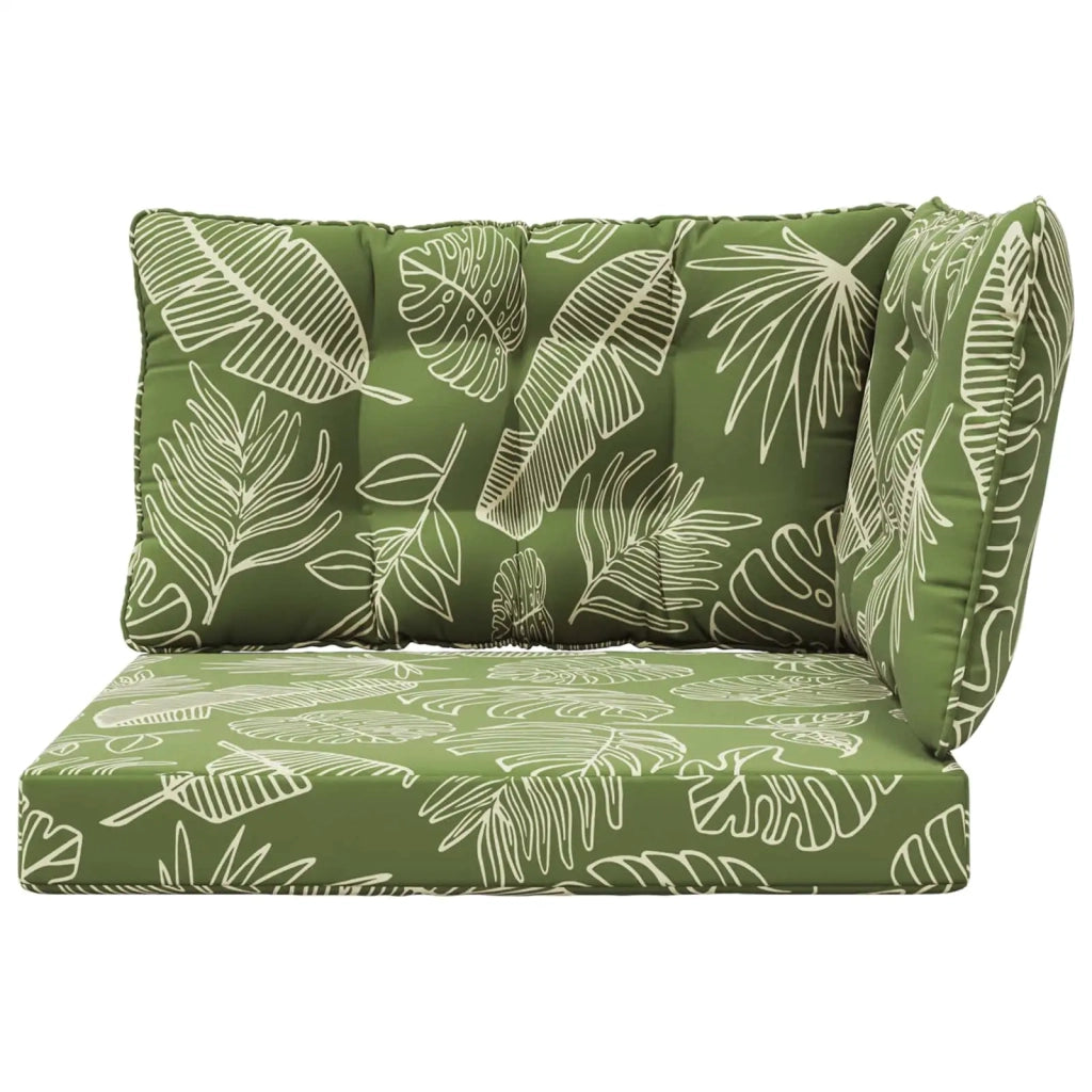 Cuscino per divano da esterno 3 pcs Design a foglia Poliestere