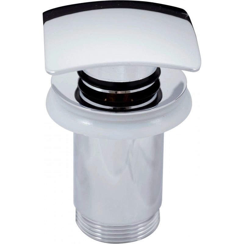 Miscelatore lavabo ROYAL con sifone decorato con pietre in ottone cromato